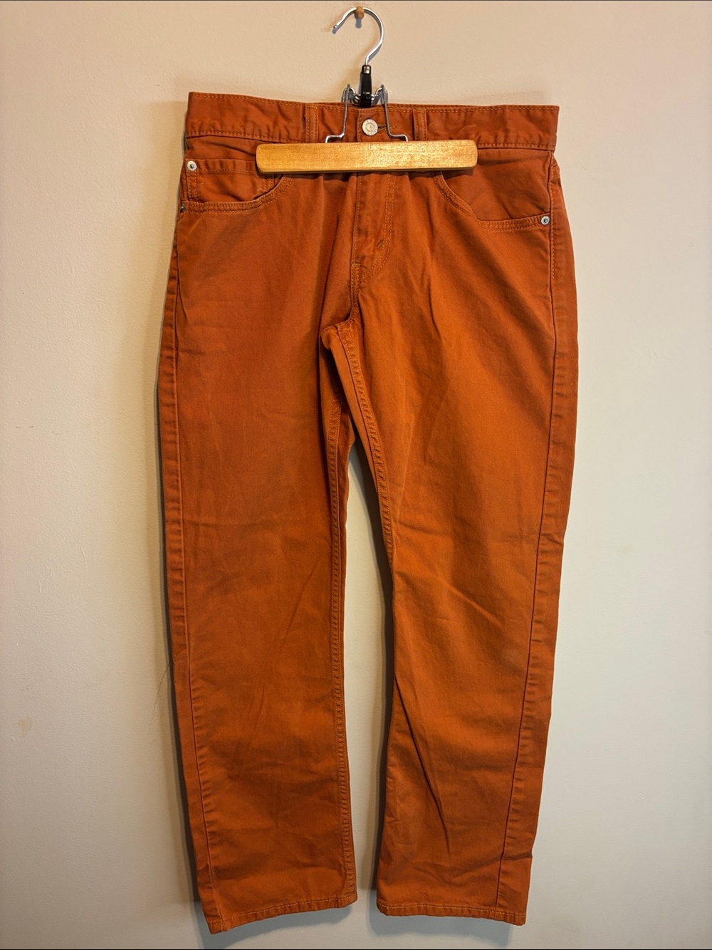 ✨Vintage Levi Strauss & CO Men's Burnt Orange Casual Cotton Jeans Pants W31 L32